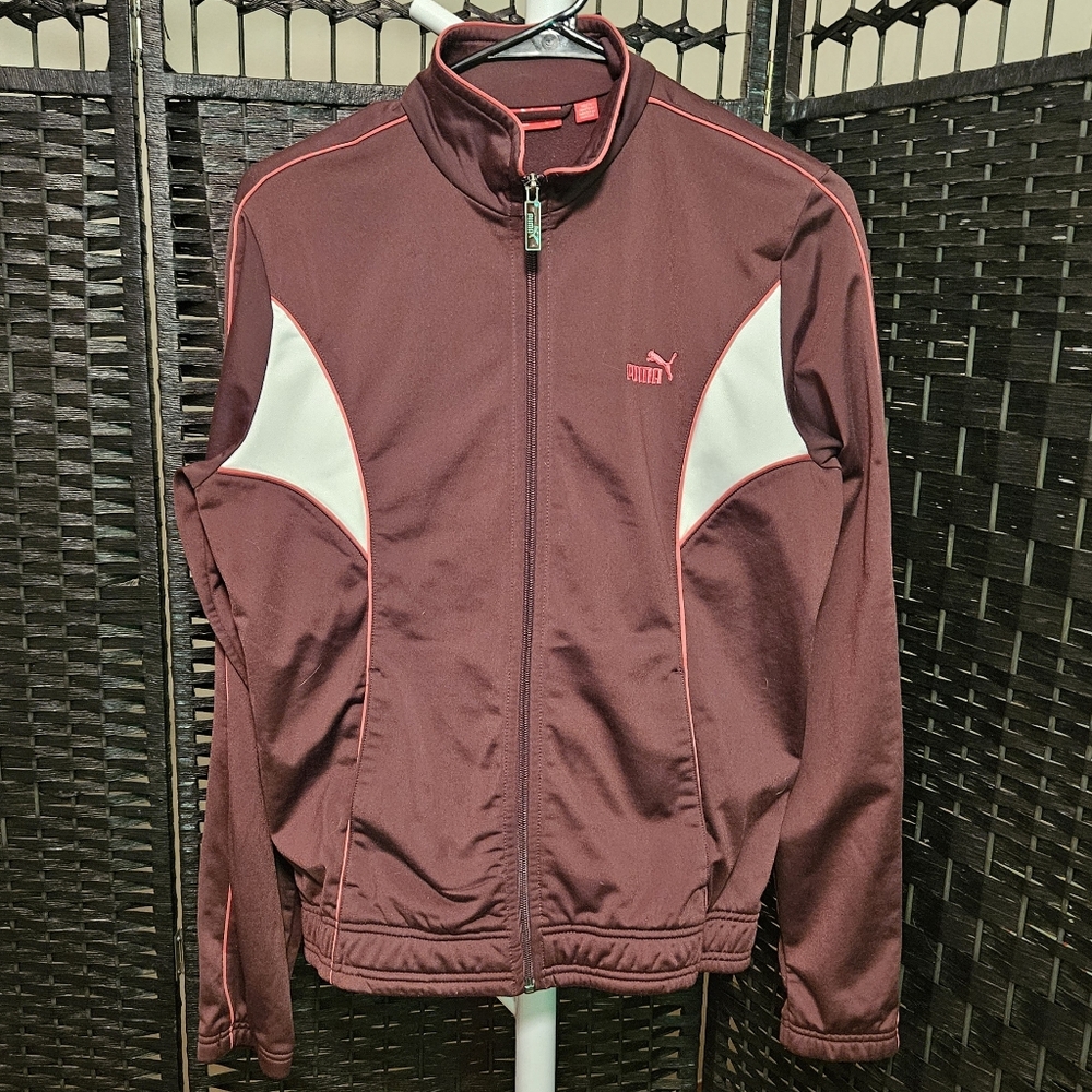 Vintage Puma Full Zip Fitted Athletic Jacket